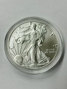 ◆◇E-38 2021年 アメリカンイーグル銀貨 クリアケース付き♪シルバー 1ドル ウォーキングリバティ 1オンス 1oz シルバー コイン ◆◇