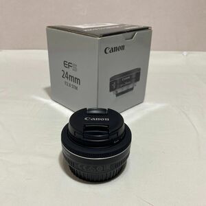 Canon EF-S 24mm f/2.8 STM 単焦点レンズ　中古品　パンケーキレンズ　キヤノン　保護フィルター装着済み