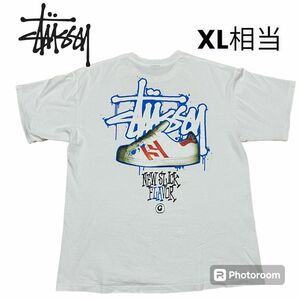 希少 00s STUSSY Tシャツ　L カスタムメイド　dead stock