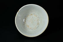 br10015 李朝 高麗 白磁茶碗 朝鮮古陶磁器 煎茶道具 14.9x15.2cm 高8.6cm_画像3