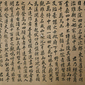 br10516 中国書画 肉筆紙本 扁額「適園記」 察罕升允 在銘 120x54.5cmの画像4