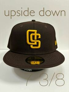 upside down73/8 新品サンディエゴ・パドレス　ニューエラ　 59FIFTY PADRES NEW ERA 海外限定　日本未発売　ダルビッシュ有