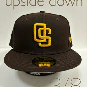 upside down73/8 新品サンディエゴ・パドレス　ニューエラ　 59FIFTY PADRES NEW ERA 海外限定　日本未発売　ダルビッシュ有