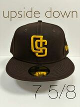 upside down75/8 新品サンディエゴ・パドレス　ニューエラ　 59FIFTY PADRES NEW ERA ダルビッシュ有_画像1