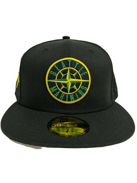 新品77/8シアトル・マリナーズ　ニューエラ　59FIFTY 日本未発売モデル　ストーンアイランドカラー　NEW ERA MARINERS イチロー