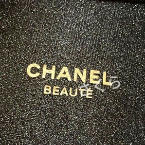 シャネル ノベルティ CHANEL 2way ポーチ ロゴ ショルダー ブラック 化粧ポーチ ラメチェーン付き 非売品 新品未使用品の画像8