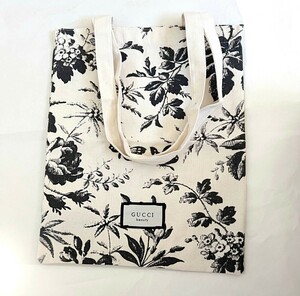  Gucci GUCCI Novelty сумка большая сумка черный эко-сумка чёрный цветочный принт Logo не продается новый товар не использовался 