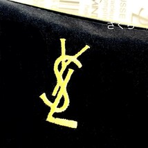 イヴサンローラン ノベルティ ポーチ YSL ブラック ベロア 小物 イブサンローラン バッグ　黒　化粧ポーチ　非売品　新品未使用品_画像5