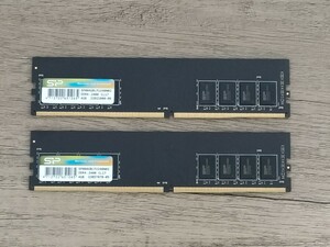 Silicon Power DDR4-2400 4GB×2枚=計8GB 【デスクトップ用メモリ】