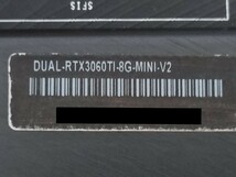 NVIDIA ASUS GeForce RTX3060Ti 8GB DUAL MINI V2 【グラフィックボード】_画像7