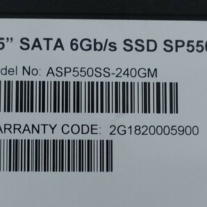 ADATA SP550 2.5inch SATAⅢ Solid State Drive 240GB 【内蔵型SSD】の画像5