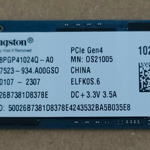 Kingston OM8PGP41024Q-A0 M.2 PCIe Gen4 NVMe 1024GB 【SSD】の画像2