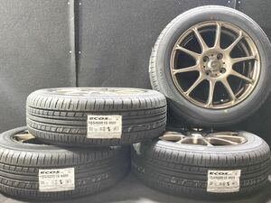 185/60R16 新品 YOKOHAMA 16×6.5J +53 100-4H SCHNEDER ノート フィット アクア デミオ 16インチ 189623 629027