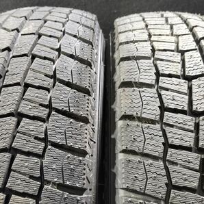 165/70R14 4.5J+45 100-4H 2023年 ダンロップ WM02 バリ山 スタッドレス アルミホイール 644214 の画像7