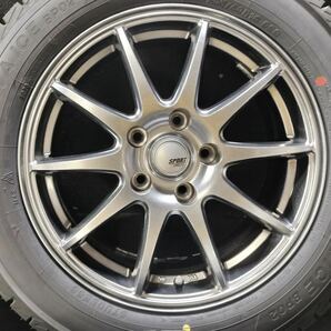 205/60R16 16×6.5J+38 114.3-5H 2023年 スタッドレス アルミホイール ノア VOXY プリウスα 9分山 640471 の画像3