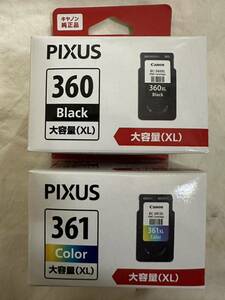 ①キャノン純正インク BC-360XL 、BC-361XL セット 送料520円