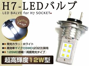 HONDA TMAX500 5VU LED 12W H7 バルブ ヘッドライト 12V/24V ホワイト CREE リレーレス ファンレス ライト COB