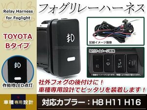 ハイゼットカーゴ S320 H16.12～ 後付 フォグ用 スイッチ付き リレーハーネス LED フォグランプスイッチ カプラー形状 H8/H11/H16