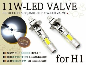 エルグランド E50 H12.8~H14.4 H1 LEDバルブ フォグランプ 11W 6000K ホワイト 白 プロジェクター ドーム レンズ ライト