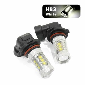 ю 【定形外】 スバル レガシィ BP系 03.05～06.04 ハロゲン車 [ HB3 ] ハイビーム LED 2個セット 80W 16連 XT-E端子搭載 ホワイト 12V/24V