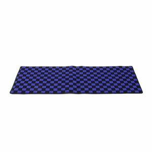 ю Шаг WGN RG Honda Second Mat Black x Blue Check 120 см x 40 см. Коврик для блока.