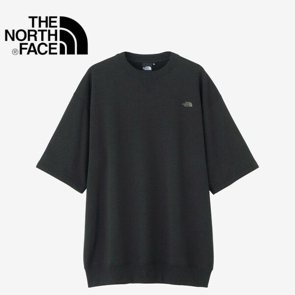 【H-72】　THE NORTH FACE　ノースフェイス　ハーフスリーブスウェットティー（ユニセックス）　NT12446 サイズ：L　カラー：ブラック・K