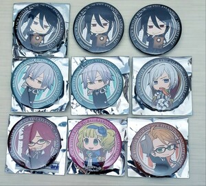 黒執事　アニメイトカフェ　缶バッジ　6種類9個まとめ売り　表側小傷少なく使用感少ない綺麗な商品裏側少しスレ錆あり