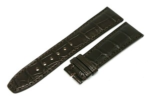 Baume &amp; Mercier Baum &amp; Mercier Genuine Alligator Belt 21 мм темно -коричневый неиспользованный [BM18]