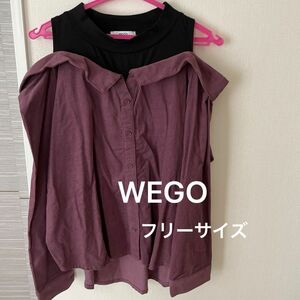 WEGOカットソー　トップス　長袖シャツ　フリーサイズ