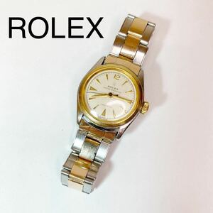 ROLEX Rolex 5020 OYSTER SPEEDKING PRECISION Speed King combination rivet breath boys size hand winding men's wristwatch operation goods 