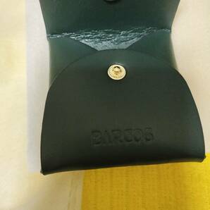 BARCOS 緑色 バルコス レザー コインケース＆長財布用のカード入れ レディース メンズ  未使用の画像5