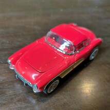 #210 ミニカー シボレー コルベット 1957年 レッド フランクリンミント アメ車 CORVETTE 当時物 コレクション_画像1