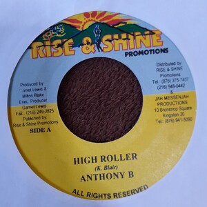 ANTHONY B / HIGH ROLLER / GOOD TIMES RHYTHM /7インチ/DANCEHALL,REGGAE,DUB,DUBBY,STREET SOUL,HALLOOO MUSIC 紹介盤！！