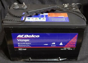 【保証付き】特許取得再生機使用★プレミアム再生バッテリー★ACDelco/Voyager★M27MF★大容量★リビルト★5個在庫あり