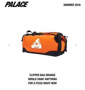 PALACE SKATEBOARDS 18 CLIPPER BAG ORANGE 新品未使用 PALACE JAPAN ONLINE購入 パレス バッグ 正規品