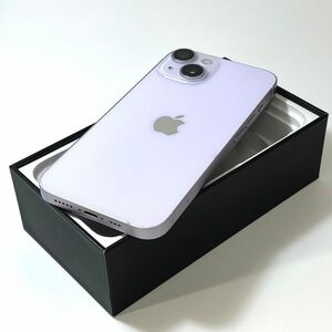 【ジャンク品】Apple｜iPhone 14 128GB｜SIMフリー｜最大バッテリー容量88%｜パープル｜動作確認済