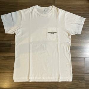 2021 S/S Engineered Garments×LOFTMAN別注Crossover Neck Pocket T-shirt EMB-White エンジニアードガーメンツ ロフトマン ティーシャツ 