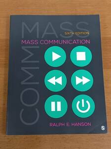 洋書　マスコミュニケーション　Mass Communication　6th edition　Ralph E. Hanson　FF42404