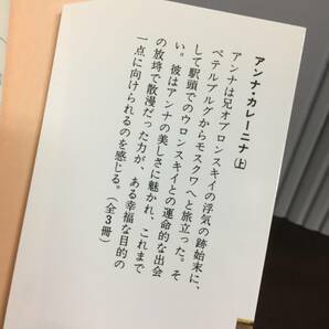 岩波文庫 トルストイ アンナ・カレーニナ 全3冊セット 全巻セット 中村 融 訳 2011-14年発行  J112404の画像6