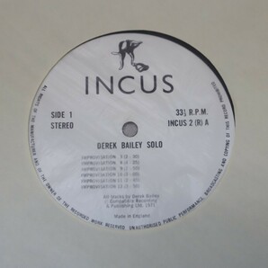 デレク・ベイリー LPレコード 2枚まとめて Derek Bailey Solo/DUO&TRIO IMPROVISATION INCUS 2(R)/MKF1034 JAZZ ジャズ（A3028）の画像3