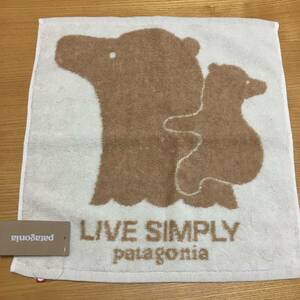 新品 patagonia パタゴニア 今治 フェイスタオル オーガニックコットン タオルハンカチ 熊 クマ ベア bear