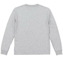 長袖 Tシャツ L ブラック ロンT 厚手 特厚 6.2オンス 綿100 無地T 無地 袖リブ 定番 カットソー ロンティー 着画あり A2056 黒 黒色_画像5