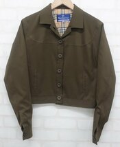 7T0528■BURBERRYS BLUE LABEL ストレッチショートジャケット バーバリーブルーレーベル_画像1