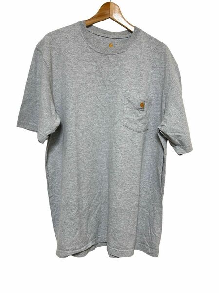 carhartt カーハート　メンズ　Tシャツ ロゴ　XL グレー