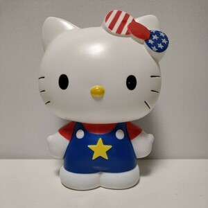 ハローキティ サンリオ レトロ SANRIO リボン アメリカ 国旗 星 スター 特大 プラスチック