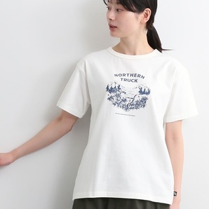 ◆NORTHERN TRUCK/ノーザントラック☆ガーデンイラストTシャツ★オフホワイト　L