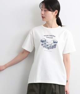 ◆NORTHERN TRUCK/ノーザントラック☆ガーデンイラストTシャツ★オフホワイト　L