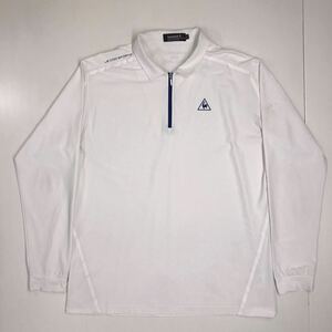 le coq sportif ルコックスポルティフ　長袖ポロシャツ　ハーフジップ　ゴルフウェア　GOLF メンズ　大きいサイズ　3L 33-98a