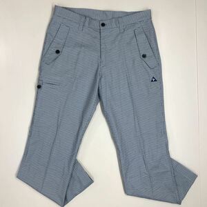 le coq sportif ルコックスポルティフ　ゴルフパンツ　チェック柄　ストレッチパンツ　GOLF メンズ　79 34-110a