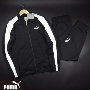 新品★puma/プーマ/トリコット素材ストラックスーツ 上下セット961/01黒/【M】